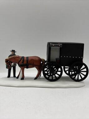 Department 56 1989 Vintage Heritage Village Collection Amish Buggy 59498 Retired